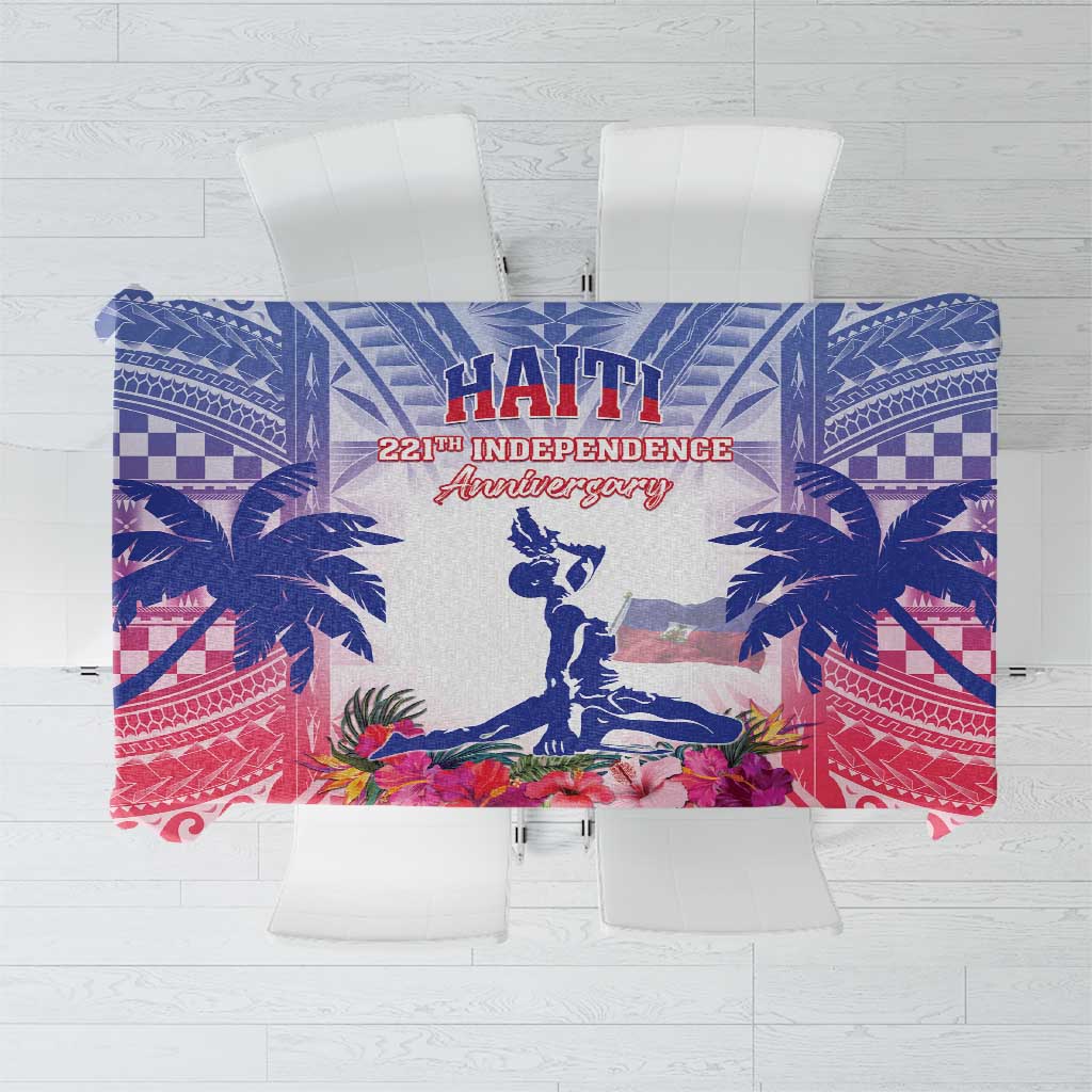 Haiti Independence Day Tablecloth Neg Maron Polynesian Style