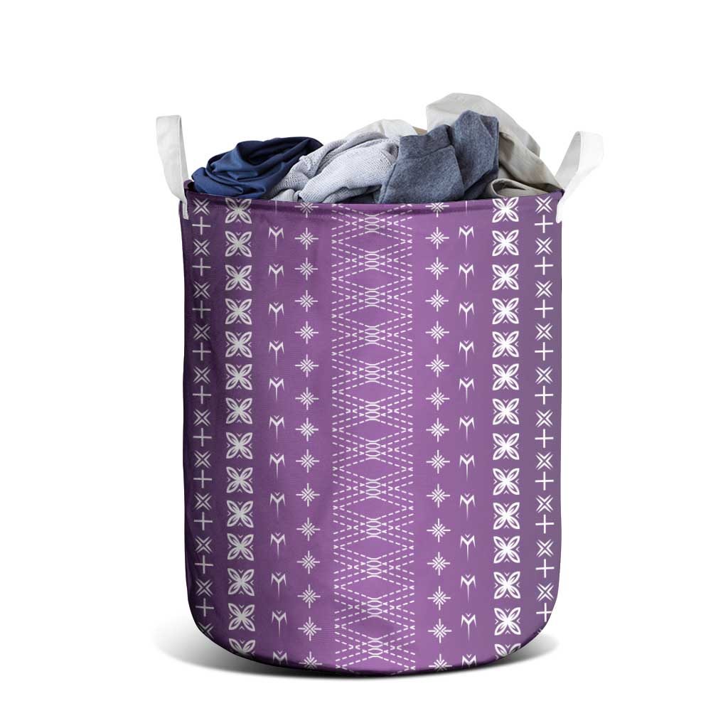 Purple Samoa Malu Tattoo Inspired Laundry Basket LT05 - Polynesian Pride