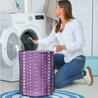 Purple Samoa Malu Tattoo Inspired Laundry Basket LT05 - Polynesian Pride