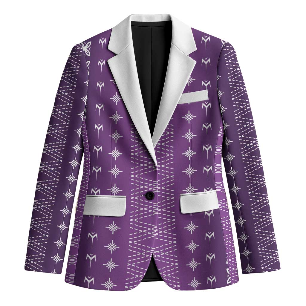 Purple Samoa Malu Tattoo Inspired Blazer LT05 Unisex Purple - Polynesian Pride