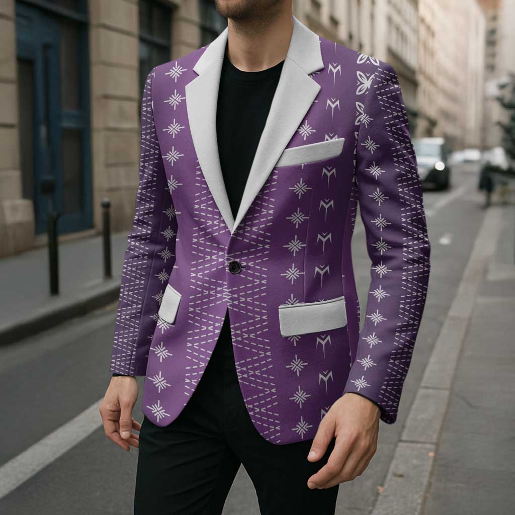 Purple Samoa Malu Tattoo Inspired Blazer LT05 - Polynesian Pride