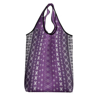 Purple Samoa Malu Tattoo Inspired Grocery Bag LT05 - Polynesian Pride