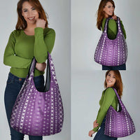 Purple Samoa Malu Tattoo Inspired Grocery Bag LT05 - Polynesian Pride