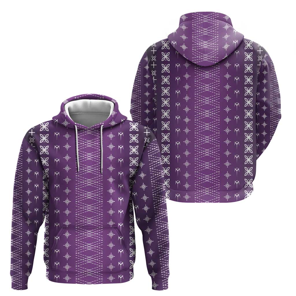 Purple Samoa Malu Tattoo Inspired Hoodie LT05 - Polynesian Pride