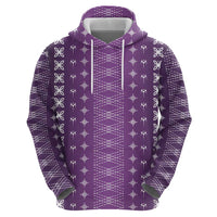 Purple Samoa Malu Tattoo Inspired Hoodie LT05 - Polynesian Pride
