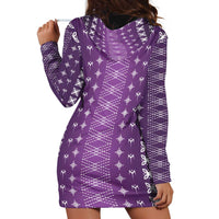 Purple Samoa Malu Tattoo Inspired Hoodie Dress LT05 - Polynesian Pride