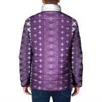 Purple Samoa Malu Tattoo Inspired Padded Jacket LT05 - Polynesian Pride