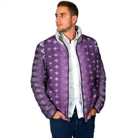 Purple Samoa Malu Tattoo Inspired Padded Jacket LT05 - Polynesian Pride