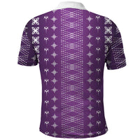 Purple Samoa Malu Tattoo Inspired Polo Shirt LT05 - Polynesian Pride