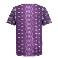 Purple Samoa Malu Tattoo Inspired Rugby Jersey LT05 - Polynesian Pride