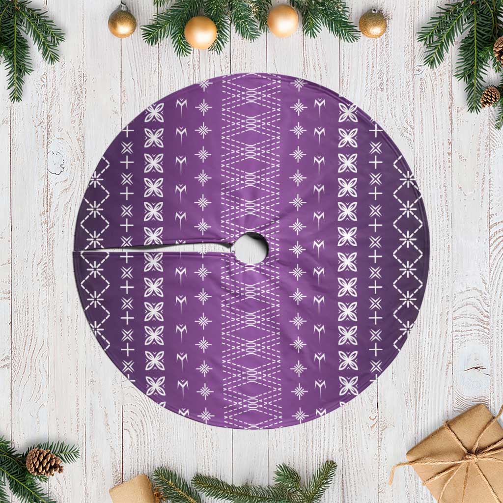 Purple Samoa Malu Tattoo Inspired Tree Skirt LT05 Casual Purple - Polynesian Pride