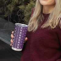 Purple Samoa Malu Tattoo Inspired Tumbler Cup LT05 - Polynesian Pride