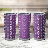 Purple Samoa Malu Tattoo Inspired Tumbler Cup LT05 - Polynesian Pride