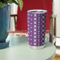Purple Samoa Malu Tattoo Inspired Tumbler Cup LT05 - Polynesian Pride