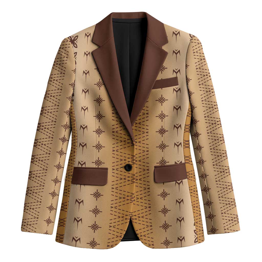 Beige Samoa Malu Tattoo Inspired Blazer LT05 Unisex Beige - Polynesian Pride