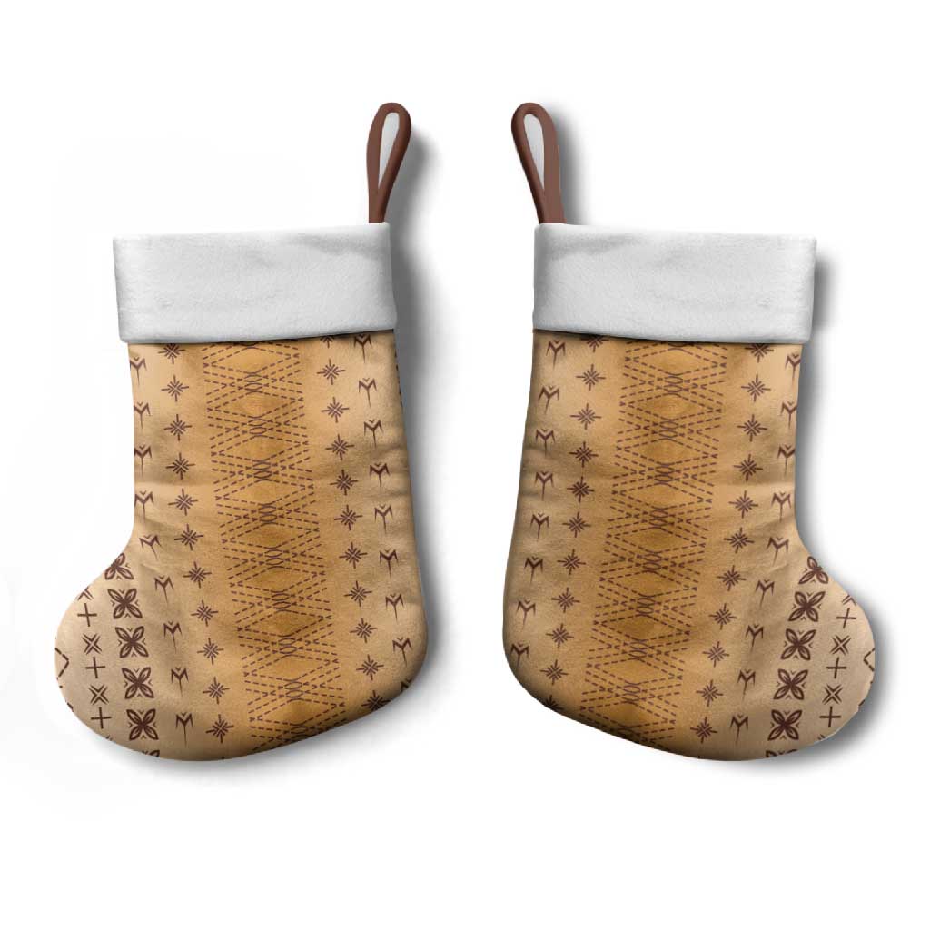 Beige Samoa Malu Tattoo Inspired Christmas Stocking LT05 - Polynesian Pride