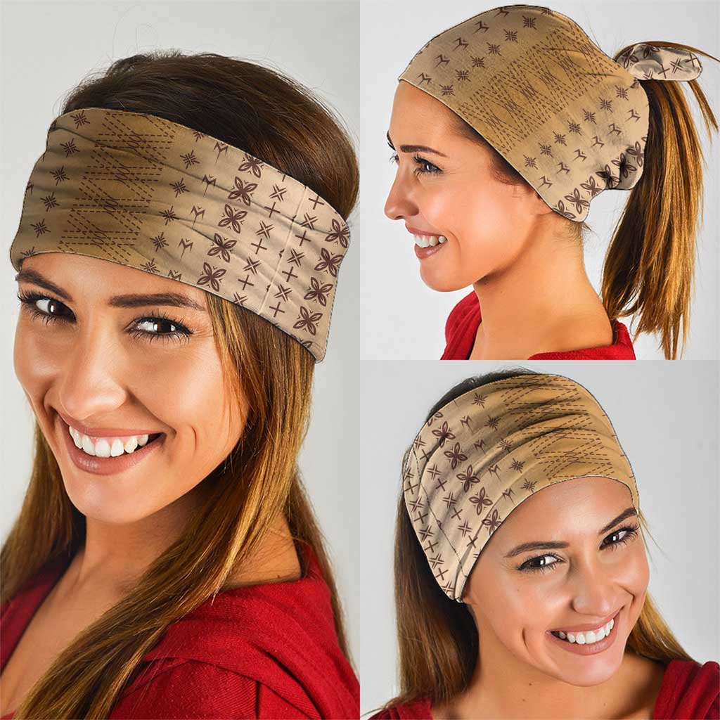 Beige Samoa Malu Tattoo Inspired Neck Gaiter LT05 - Polynesian Pride