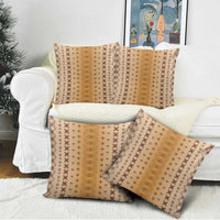 Beige Samoa Malu Tattoo Inspired Pillow Cover LT05 - Polynesian Pride