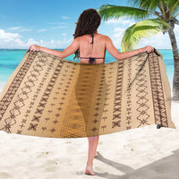 Beige Samoa Malu Tattoo Inspired Sarong LT05 - Polynesian Pride