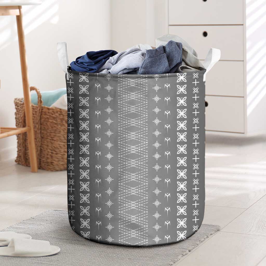 Black Samoa Malu Tattoo Inspired Laundry Basket LT05 Black - Polynesian Pride