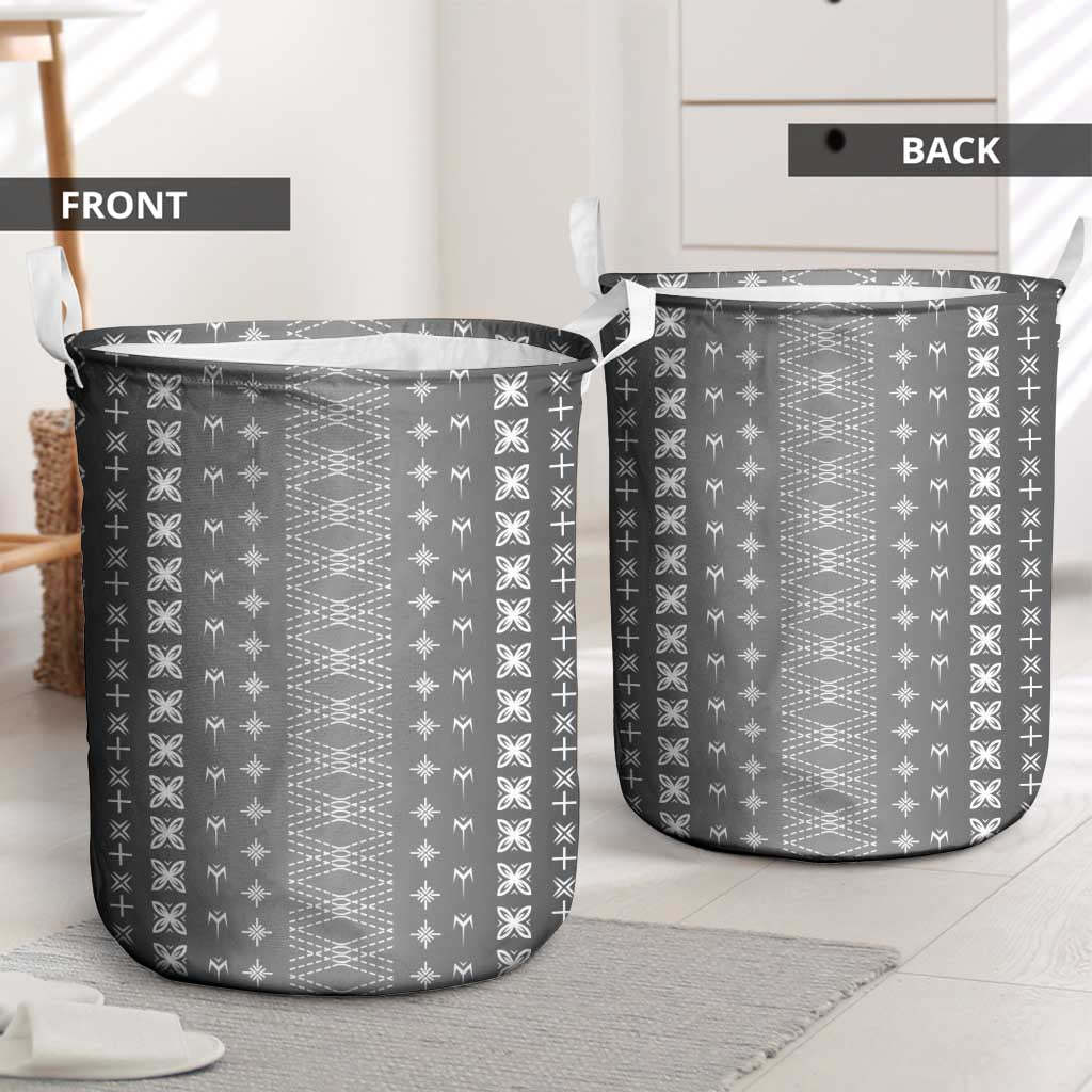 Black Samoa Malu Tattoo Inspired Laundry Basket LT05 - Polynesian Pride