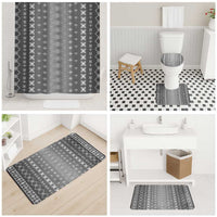 Black Samoa Malu Tattoo Inspired Bathroom Set LT05 - Polynesian Pride