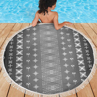 Black Samoa Malu Tattoo Inspired Beach Blanket LT05 - Polynesian Pride