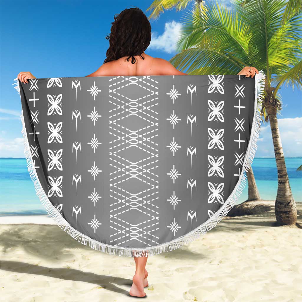 Black Samoa Malu Tattoo Inspired Beach Blanket LT05 - Polynesian Pride