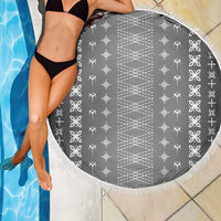 Black Samoa Malu Tattoo Inspired Beach Blanket LT05 - Polynesian Pride