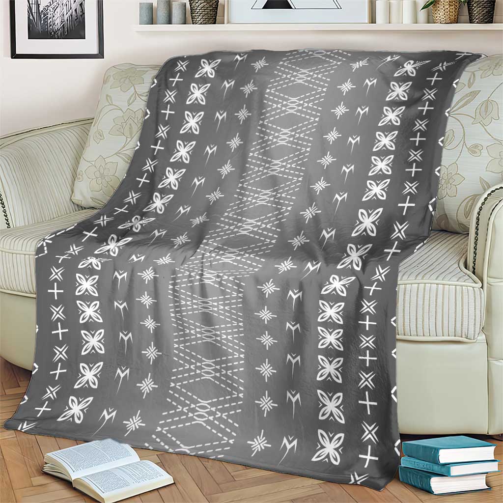 Black Samoa Malu Tattoo Inspired Blanket LT05 - Polynesian Pride