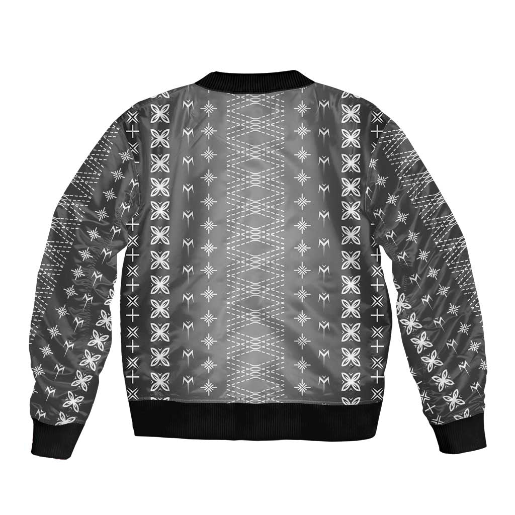 Black Samoa Malu Tattoo Inspired Bomber Jacket LT05 - Polynesian Pride