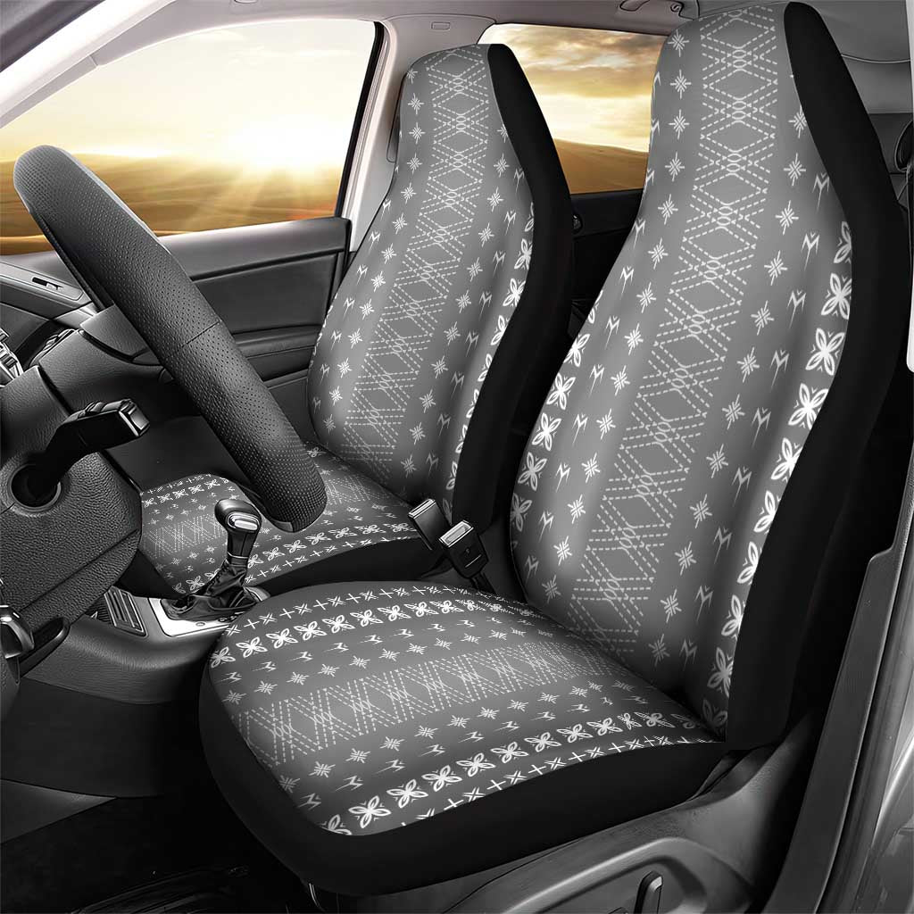 Black Samoa Malu Tattoo Inspired Car Seat Cover LT05 - Polynesian Pride