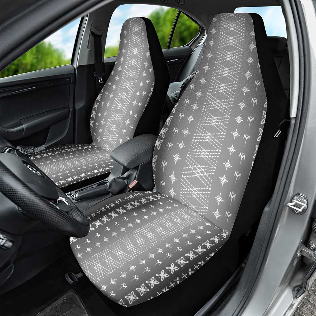 Black Samoa Malu Tattoo Inspired Car Seat Cover LT05 - Polynesian Pride