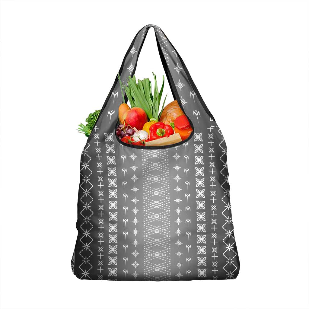 Black Samoa Malu Tattoo Inspired Grocery Bag LT05 1-pack One Size Black - Polynesian Pride