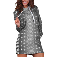Black Samoa Malu Tattoo Inspired Hoodie Dress LT05 Black - Polynesian Pride