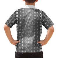 Black Samoa Malu Tattoo Inspired Kid Hawaiian Shirt LT05 - Polynesian Pride