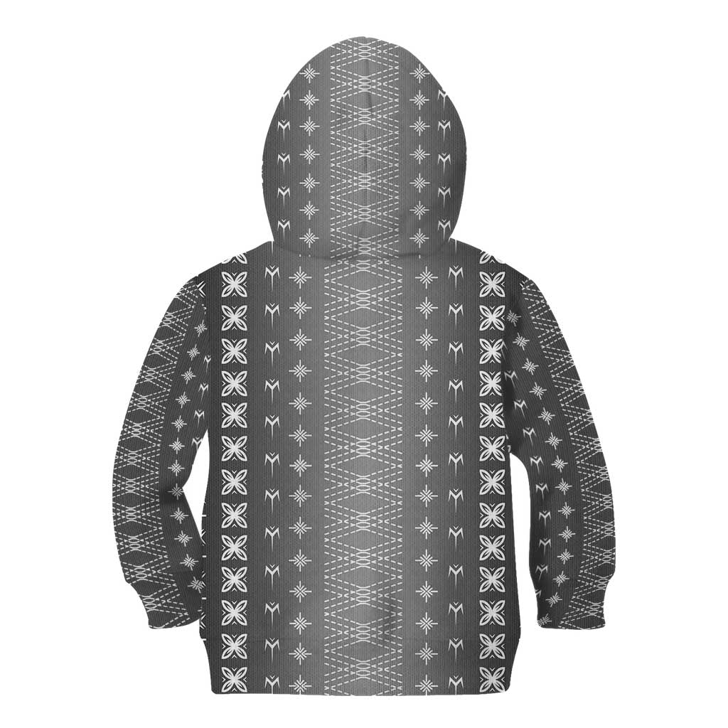 Black Samoa Malu Tattoo Inspired Kid Hoodie LT05 - Polynesian Pride