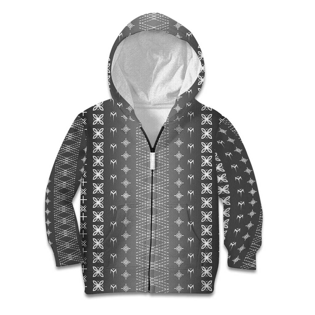Black Samoa Malu Tattoo Inspired Kid Hoodie LT05 Zip Hoodie Black - Polynesian Pride