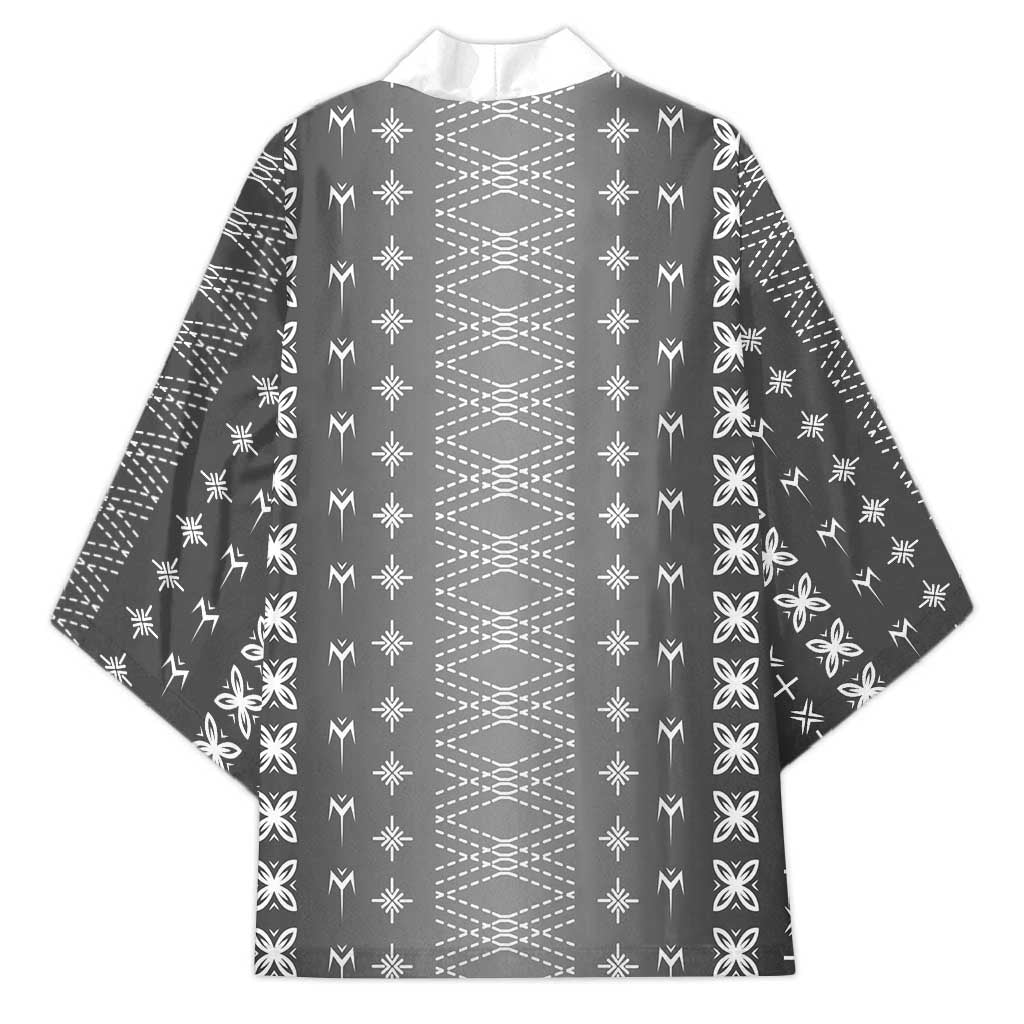 Black Samoa Malu Tattoo Inspired Kimono LT05 - Polynesian Pride