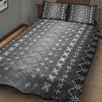 Black Samoa Malu Tattoo Inspired Quilt Bed Set LT05 - Polynesian Pride