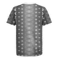 Black Samoa Malu Tattoo Inspired Rugby Jersey LT05 - Polynesian Pride