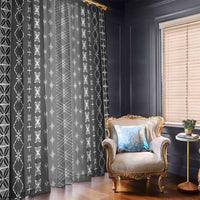 Black Samoa Malu Tattoo Inspired Window Curtain LT05 - Polynesian Pride