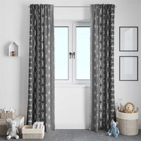 Black Samoa Malu Tattoo Inspired Window Curtain LT05 - Polynesian Pride