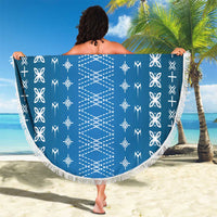 Blue Samoa Malu Tattoo Inspired Beach Blanket LT05 - Polynesian Pride