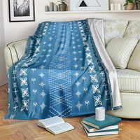 Blue Samoa Malu Tattoo Inspired Blanket LT05 Blue - Polynesian Pride