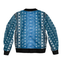 Blue Samoa Malu Tattoo Inspired Bomber Jacket LT05 - Polynesian Pride