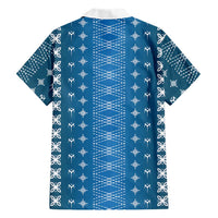 Blue Samoa Malu Tattoo Inspired Hawaiian Shirt LT05 - Polynesian Pride