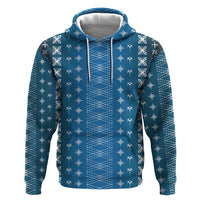 Blue Samoa Malu Tattoo Inspired Hoodie LT05 Pullover Hoodie Blue - Polynesian Pride