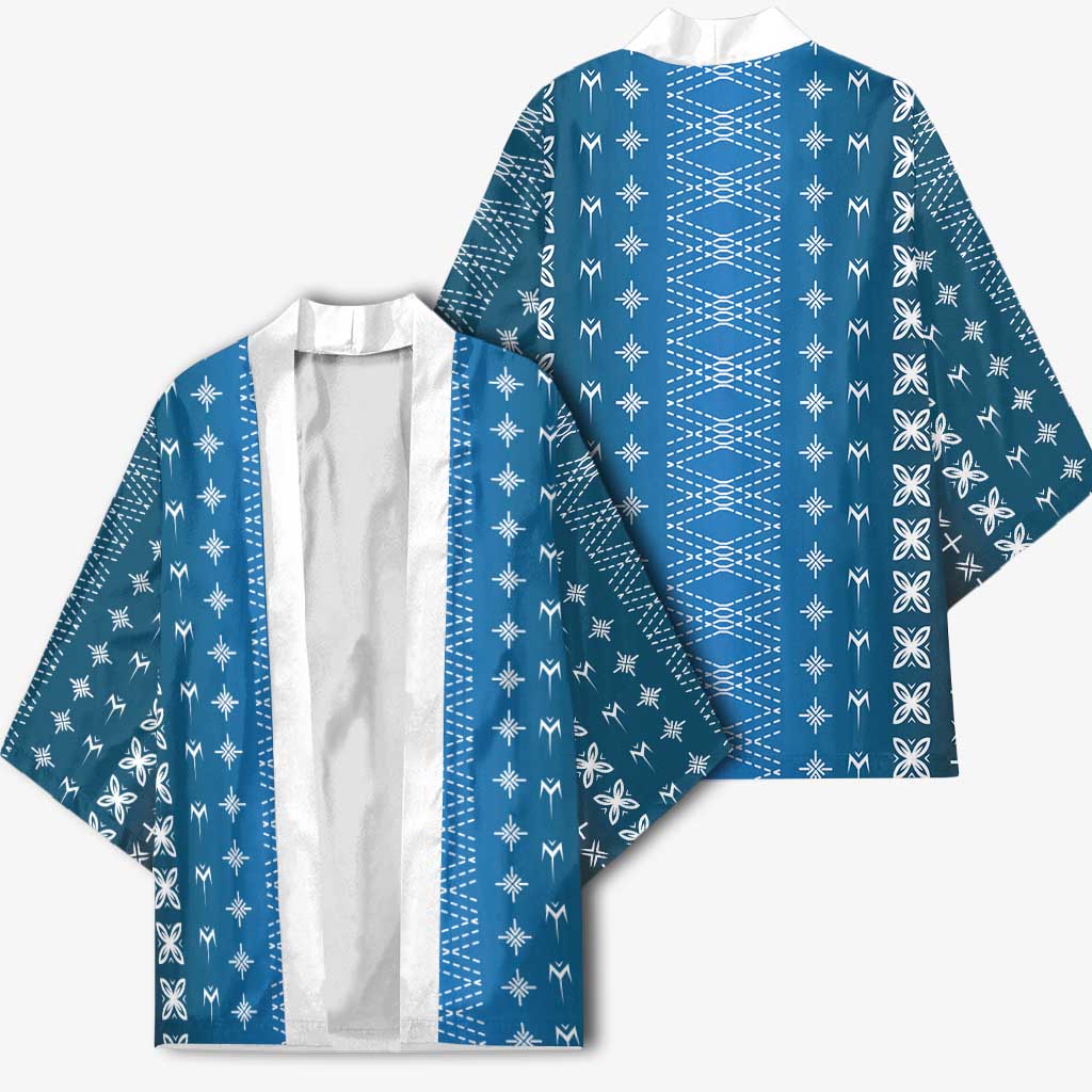 Blue Samoa Malu Tattoo Inspired Kimono LT05 - Polynesian Pride