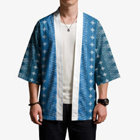Blue Samoa Malu Tattoo Inspired Kimono LT05 - Polynesian Pride